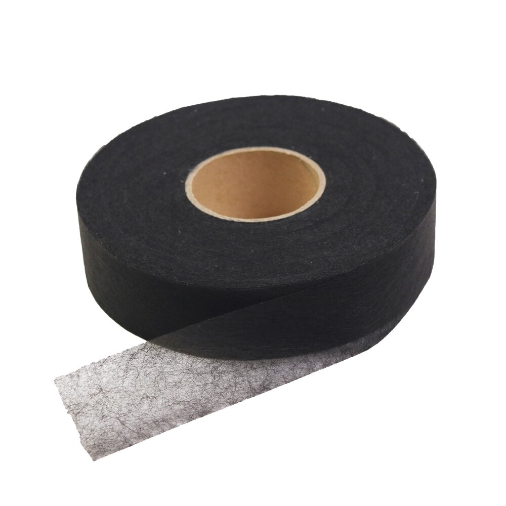 Diy 100m strijkbare zoombanden wonder web smeltlijm kledingaccessoires zwart/wit