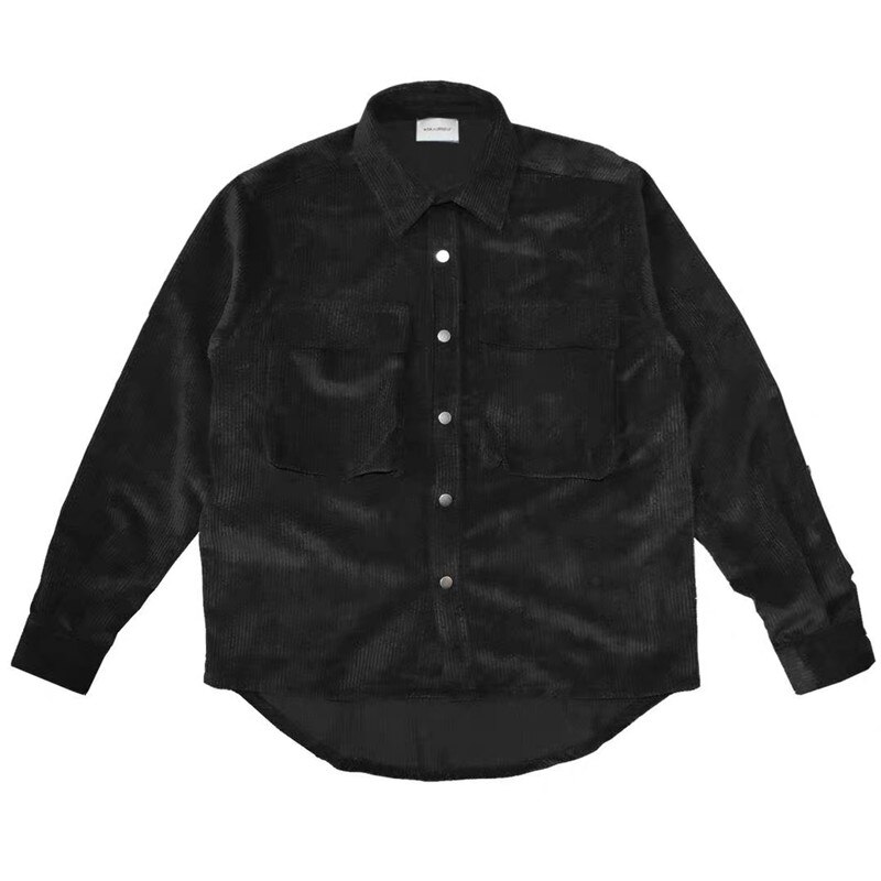 Thick Askyurself V7 Flannel Shirt Men Women 1:1 High Velvet Work Curved Hem Askyurself Shirts: 2 / XL