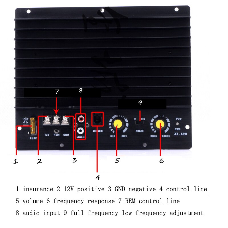 Goederen Voor Auto Ik Sleutel Hifi-End Super-Power 1000W 12V Auto Versterker 8-15 Inch Bass Subwoofer Booster Auto Versterkers Zilver