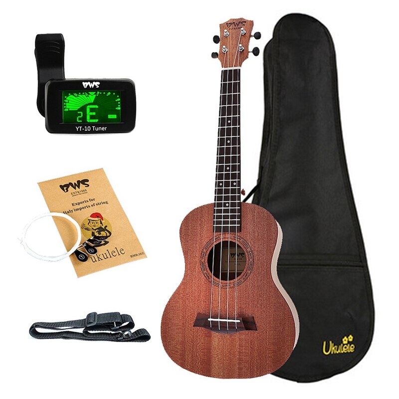 BWS EST e 1988 26 Pollici In Legno di Mogano 18 Fret Tenor Ukulele Acustica Cutaway Chitarra In Legno di Mogano Ukulele Hawaii 4 stringa Guita: Default Title