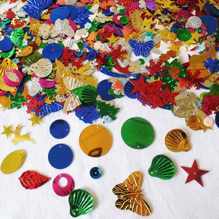 20 grammi/lotto. 15 millimetri stella con foro paillettes materiale Mestiere Scuola Materna artigianato Creativo attività articolo l'apprendimento di colore tariffa il vostro proprio: 20gram mescolare