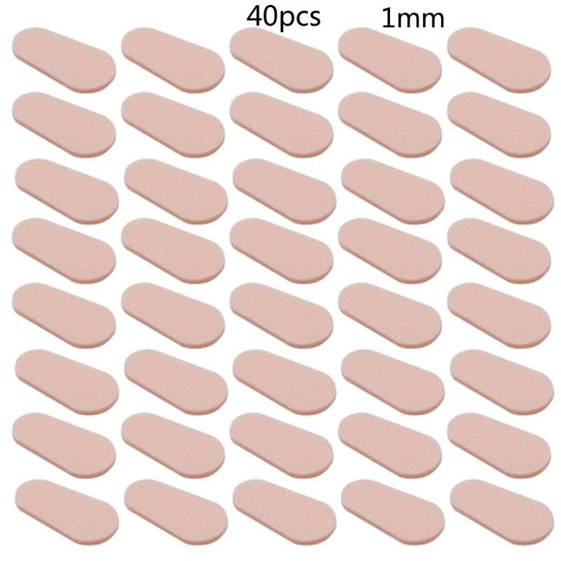 Plaquettes nasales en mousse souple autocollante, pour lunettes, antidérapantes, sans maquillage, 40 pièces, Jy06 21: -F-C1