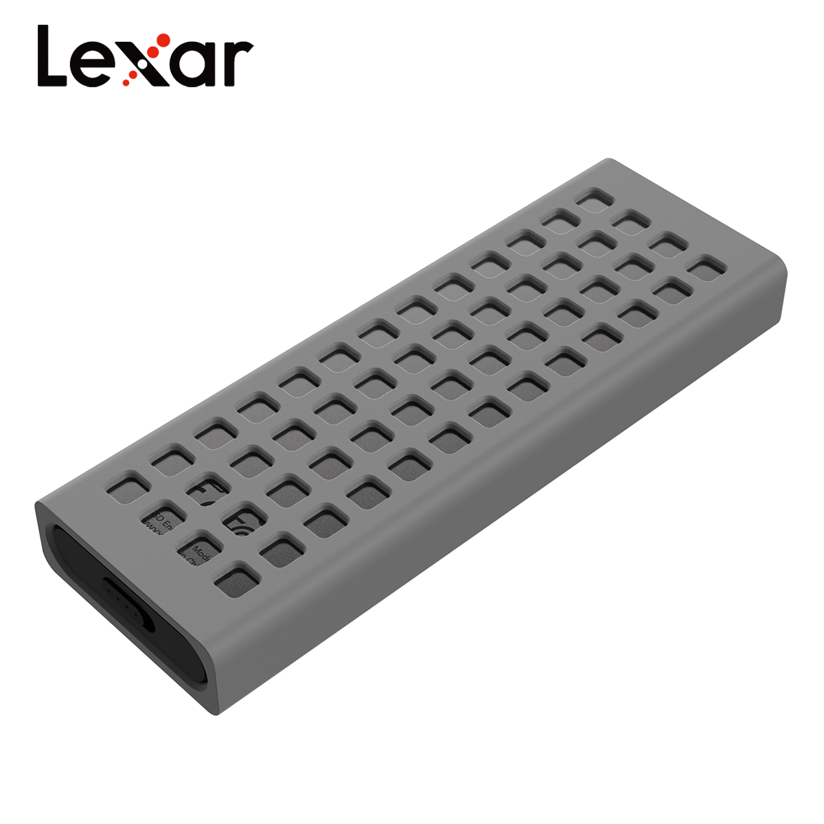 Lexar E300 SSD Case M.2 NVMe Original SSD Gabinete USB3.2 GEN2 TYPE-C para C para Unidade de Estado Sólido 2230 / 2242 / 2260 / 2280 SSD