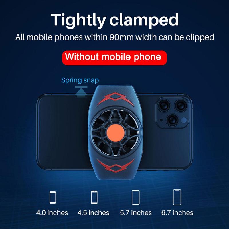 Telefone móvel de refrigeração universal semicondutor radiador telefone usb usb recarregável ventilador titular