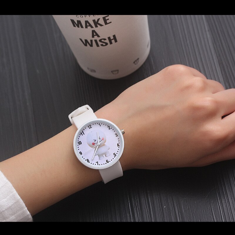 Voor schoolstudenten polshorloges voor jonge jongens en meisjes, kwartsklok waterdicht, kinderhorloge met coole beer, kinderhorloge cartoon  xx3075: 11