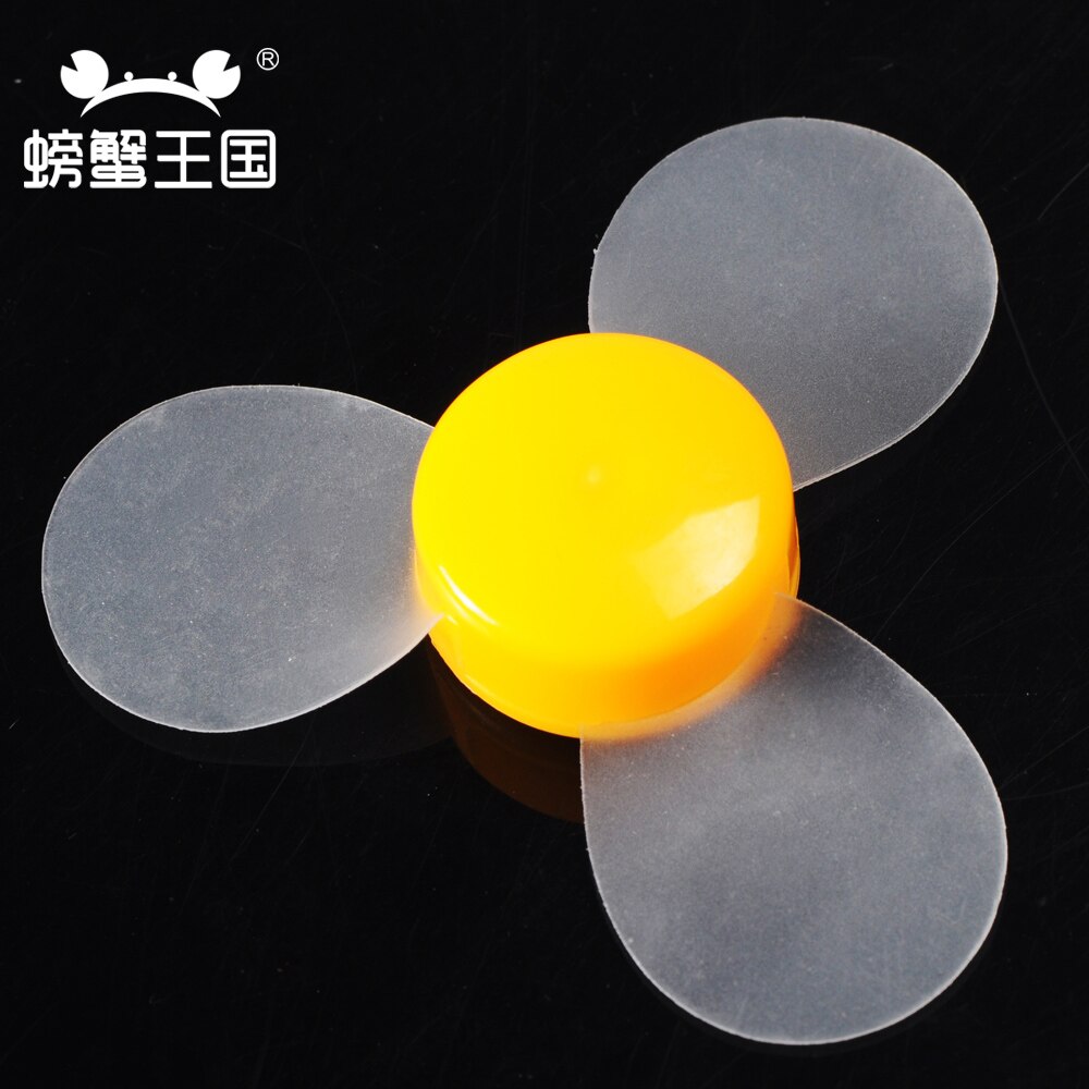 10pcs 72mm Aperture 2mm Transparent Soft Blade DIY Propeller Model Toy Spare Parts May06