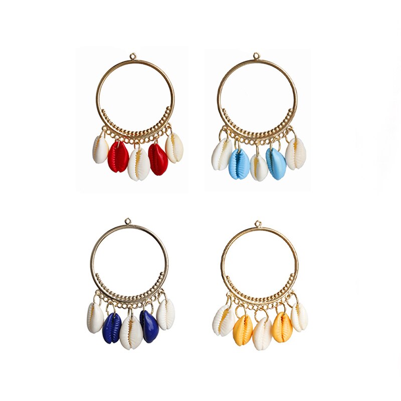 Nuevos colgantes de concha de 50 Uds. Para pendientes o collares DIYSeaside Estilo de vacaciones, accesorios de joyería LX57: Mixing