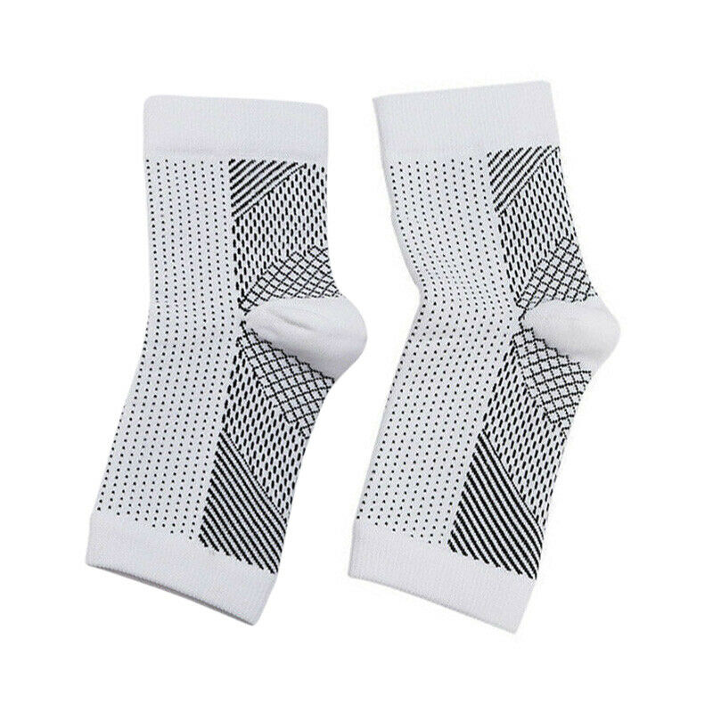 1 paar Fuß Compression Sleeve Anti Plantar Unterstützung Knöchel Engel Socken Sport Schutz Basketball Fußball Knöchel Unterstützung Relief Socke: Brown / S/m