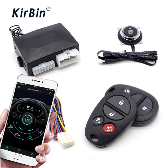 KirBin Car Ignition System With Security Protection,Car Central Locking And Remote Control,Start For Car With Start Stop Button: T15