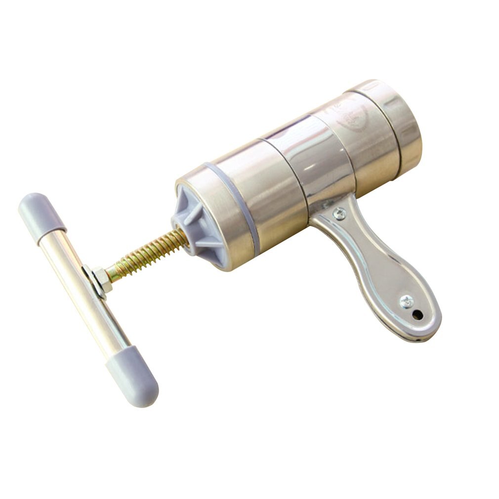 Stainless Steel Manual Pasta Machine Family Small Manual Pasta Machine Manual Pressure Noodle Pressing Noodle Machine: 2 head