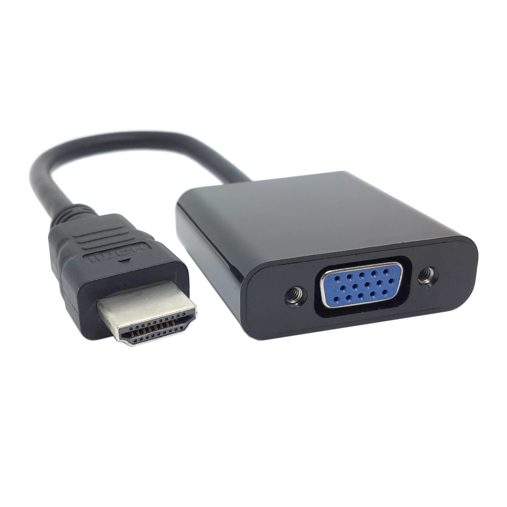 Cablecc HDMI Input to VGA Female Output Projectors Monitors Adapter PC Laptop Black