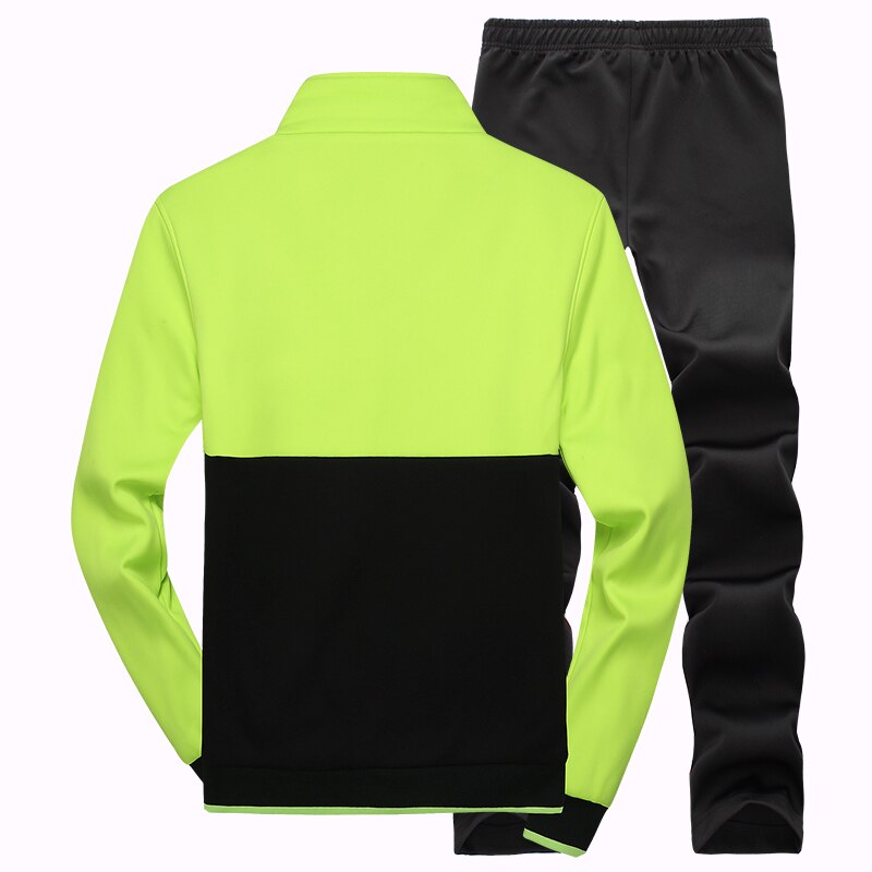Sport Pak Mannen Winter Double-Side Velet Twee-Stuk Trainingspak Joggingpak Warm Running Set Mannen Outfit Sportwear Mannen Kleding