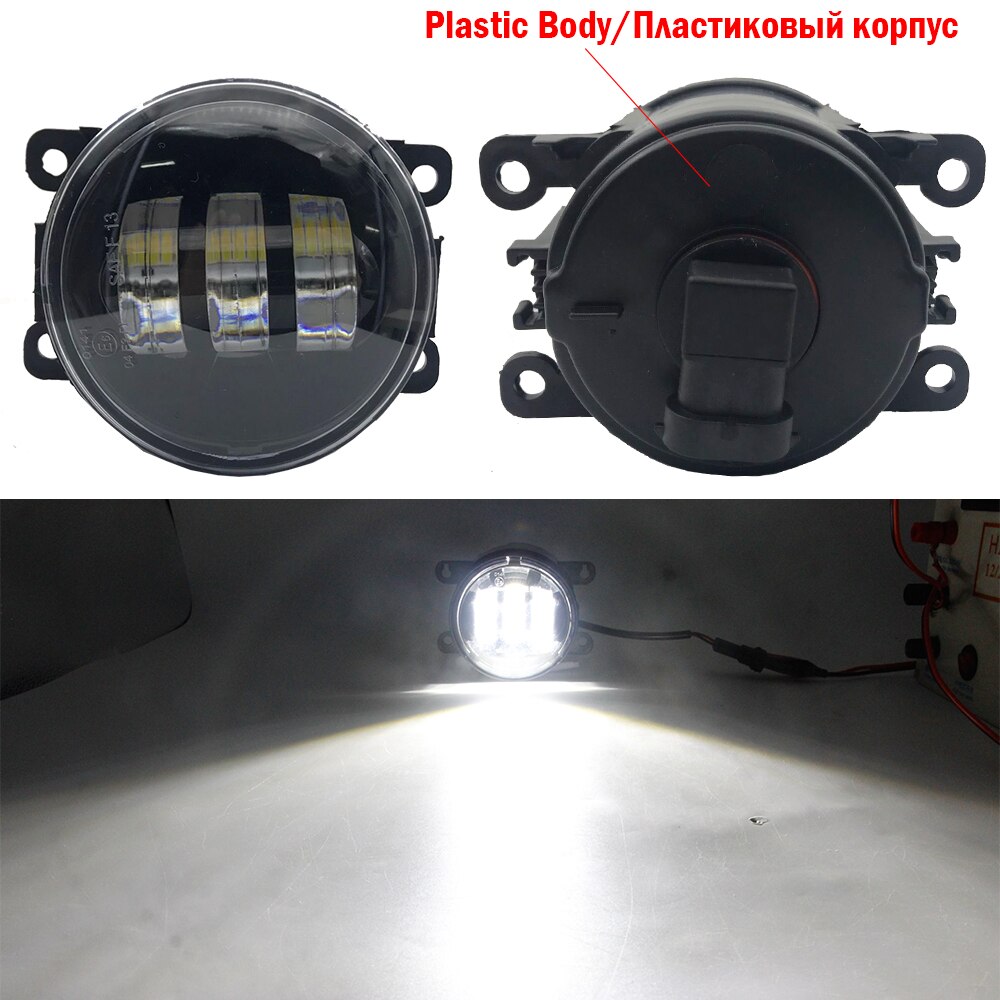 2 Pieces Car LED Fog Light 30W 6000LM Front Bumper Fog Lamp DRL For Suzuki Swift Jimny Grand Vitara Splash Ignis SX4 Alto XL7: Plastic Body