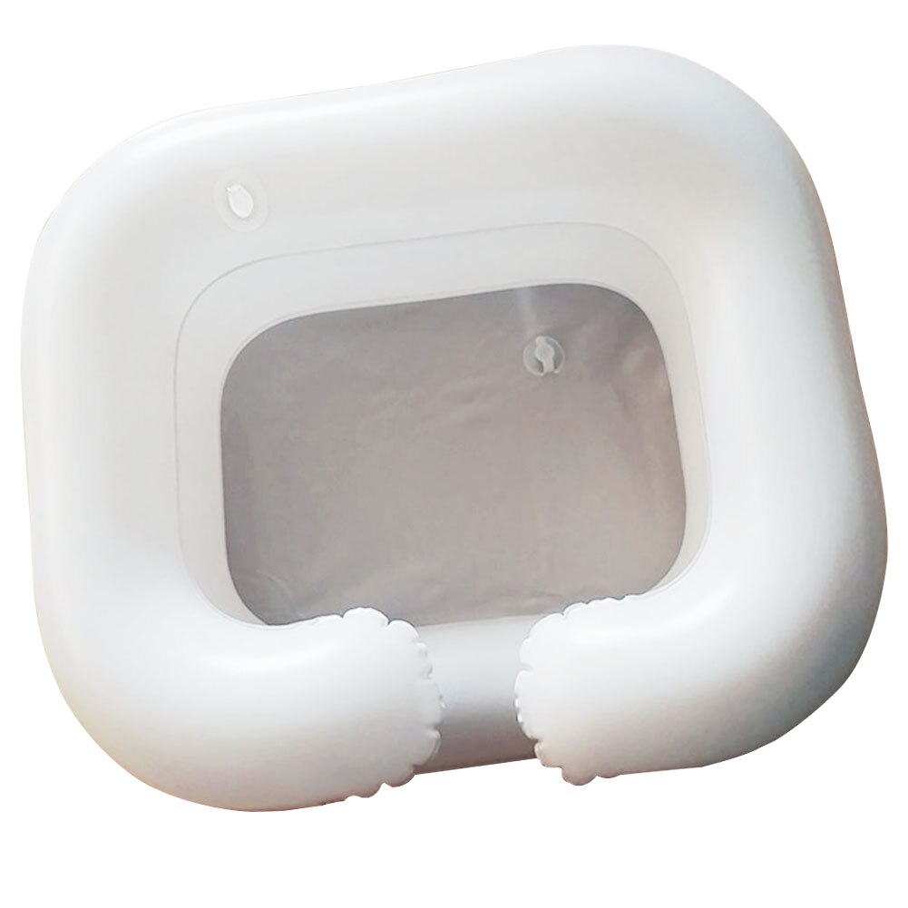 Disabled In Bed PVC Shampoo Tray Inflatable Handicapped Portable Hair Washing Basin Assistive Aid Elderly Care With Drain Tube