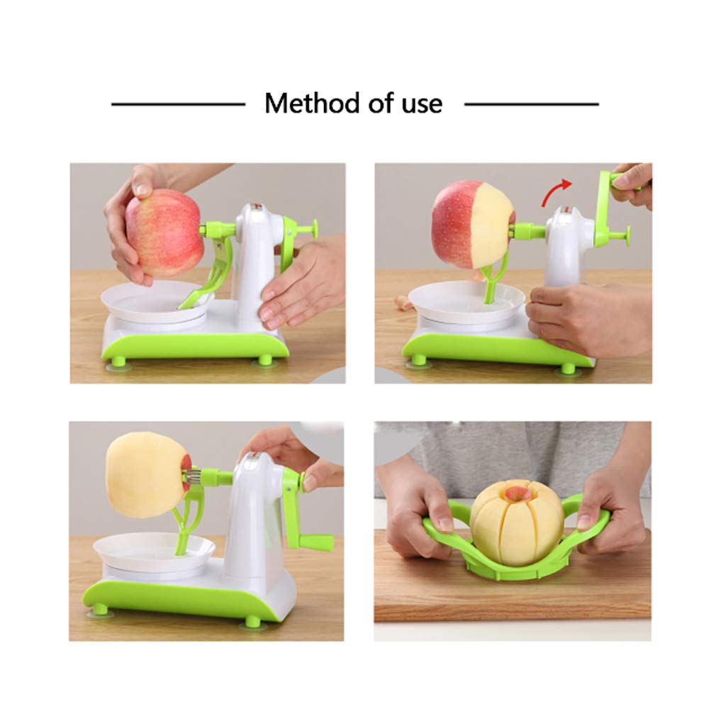 Pelador Manual multifunción de fruta y manzana, máquina peladora de pera de acero inoxidable, herramienta Manual de cocina para pelar frutas y verduras