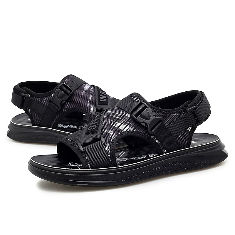 Sandalia masculina grande para hombre, sandalias playeras para hombre, sandalias romanas de verano 39, cómodas zapatillas para caminar en la playa, sandalias para hombre: 42