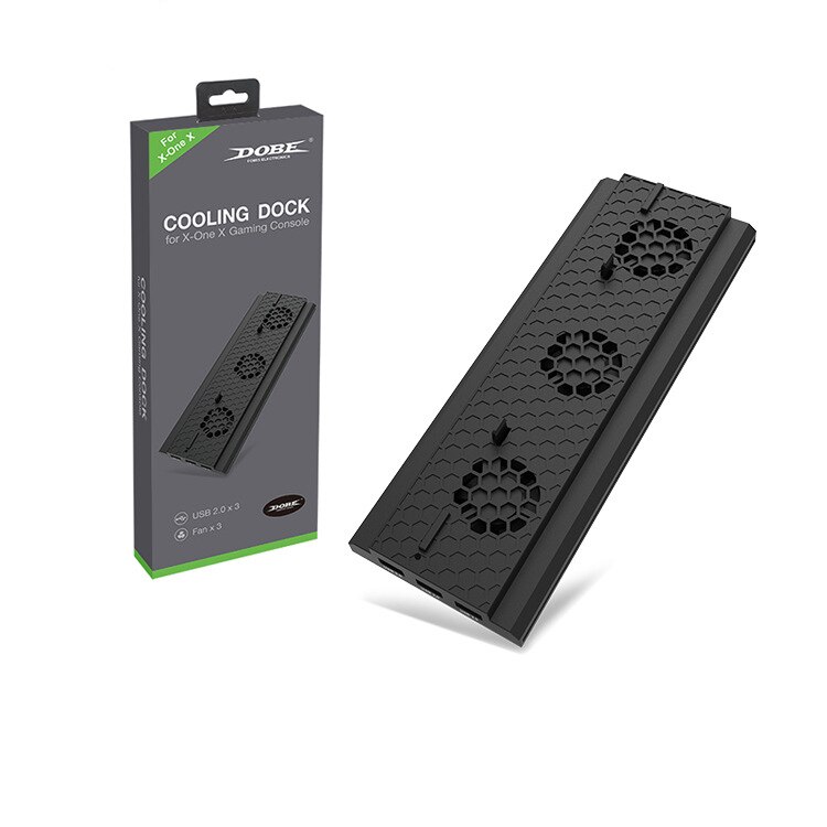 Supporto verticale Host ventola di raffreddamento supporto per supporto dispositivo di raffreddamento esterno 3 porte USB ventole per Xbox One X Console di gioco: Default Title