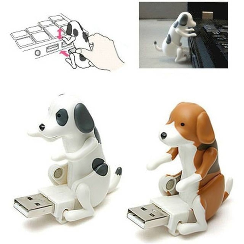 Mini portatile carino USB 2.0 divertente Humping Spot Dog Rascal Dog Toy allevia la pressione per l&#39;lavoratore migliore regalo per Festiva giftl