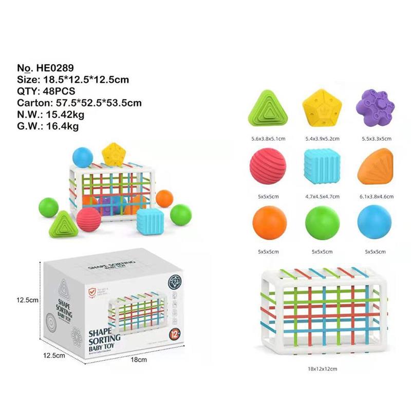 Baby Shape Color Classification Toy With Classification Box Fine Motor Skills Early Education Sensory Training Educational Toy