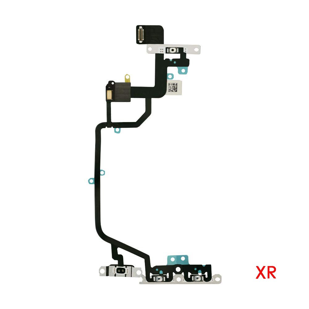 Pulsante di Accensione in poi/spento Interruttore Luce Del veloce Mic Cavo Della Flessione W/Staffe di Parti di Ricambio per Iphone X Xr xs Xs Max