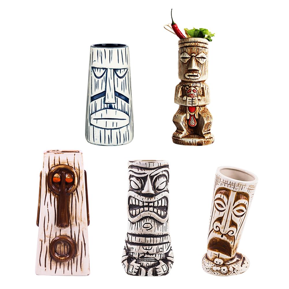 Multi-style Hawaiian Tiki Cup cocktail glass beer mug red wine glass ceramic islander Tiki Cup