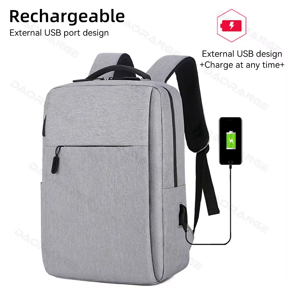 Laptopveske usb-ryggsekk til macbook luft pro lenovo asus hp dell stor kapasitet reise vanntett pc-deksel med flere lommer