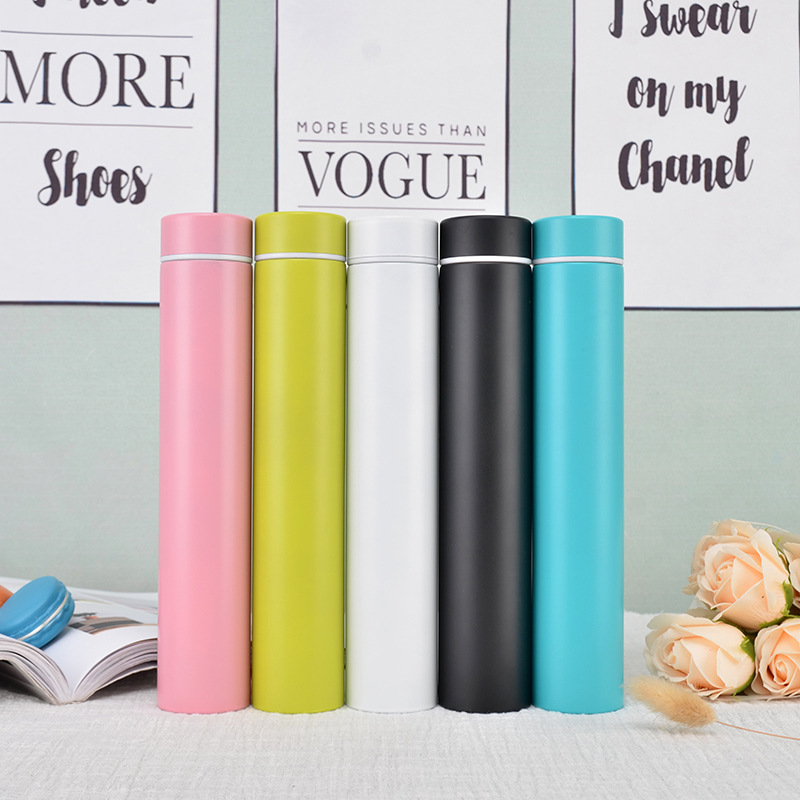 20 Color 260ML Slim Insulated Vacuum Flasks Thermal Bottles Thermos Coffee Mug Stainless Steel Thermos Cup Water Bottle