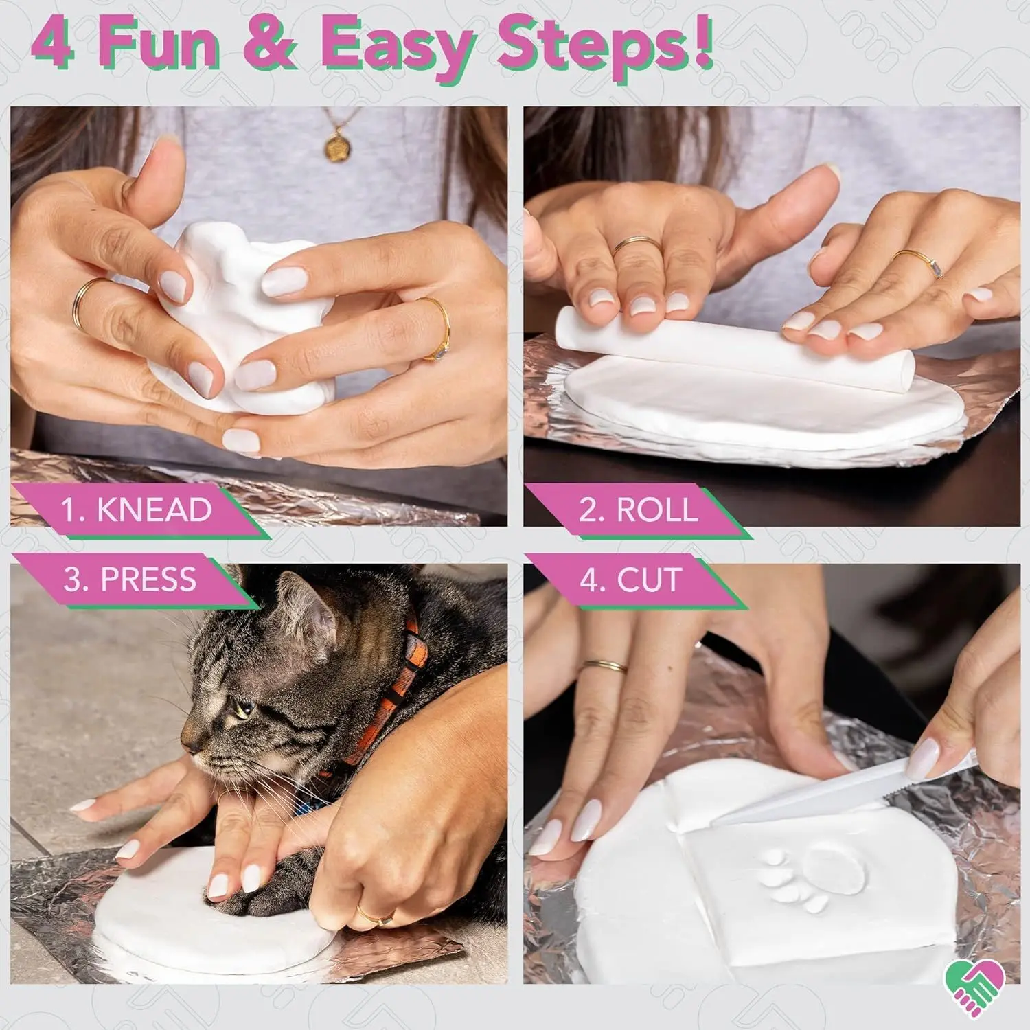 Kæledyr hund poteaftryk hånd- og fodaftryk mudder souvenir kæledyr kat amerikansk massivt træ fotoramme sæt gør-det-selv