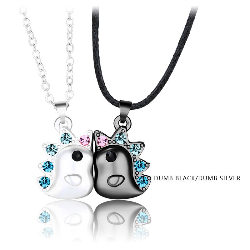 Moda New Unicorn Couple collana magnete effetto tridimensionale collana in pietra gioielli regalo di san valentino: 04