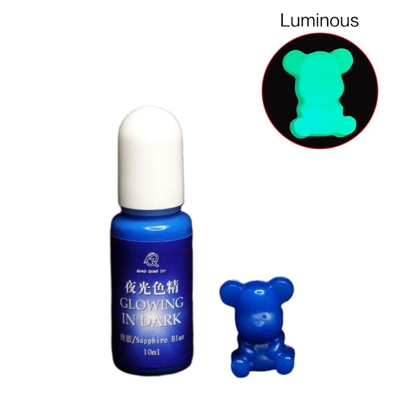 Lysende flytende pigment håndlaget ab lim uv epoxy mold filler håndverk smykker gjør diy toning materiale: 60