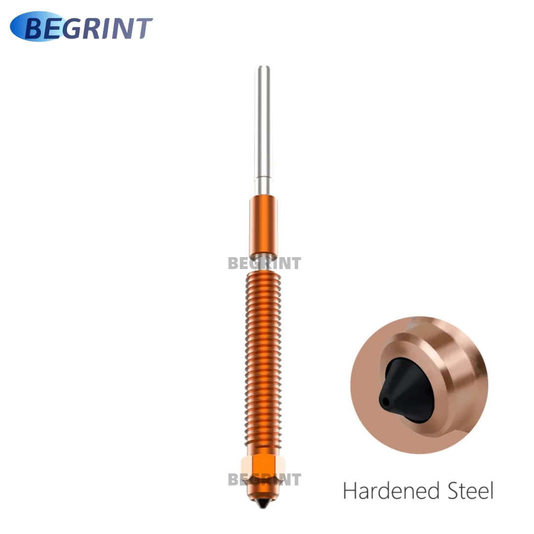 For Creality Hi Combo 3D Printer 0.2/0.4/0.6/0.8mm Quick-Swap Nozzles Kit Titanium Alloy Heat Break High Flow Nozzle For K2 Plus: 0.2mm / green
