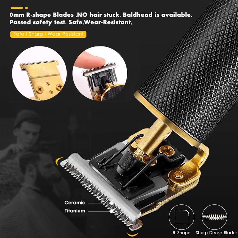 Tagliacapelli professionale T9 tagliacapelli ricaricabile pane elettrico barbiere Clipper Trimmer uomo Cordless intaglio macchina per tagliare i capelli