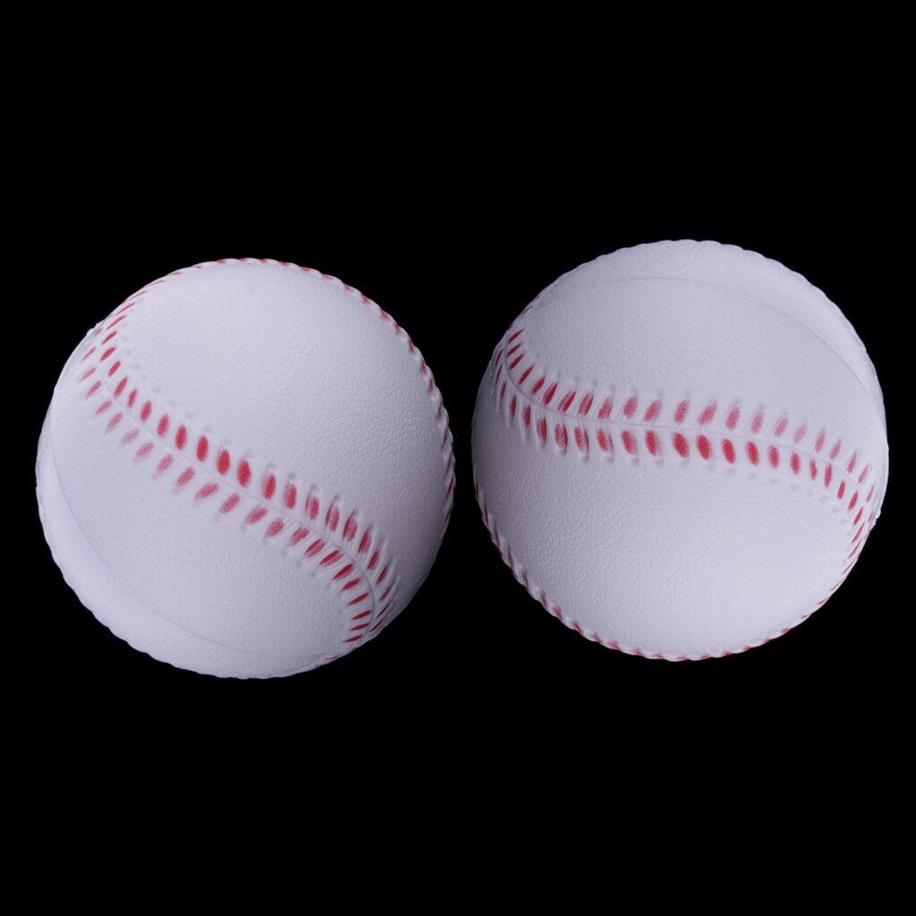 2x Soft Baseball Ball 3.5'' Foam Filled Rounders Softball Practice Base Balls