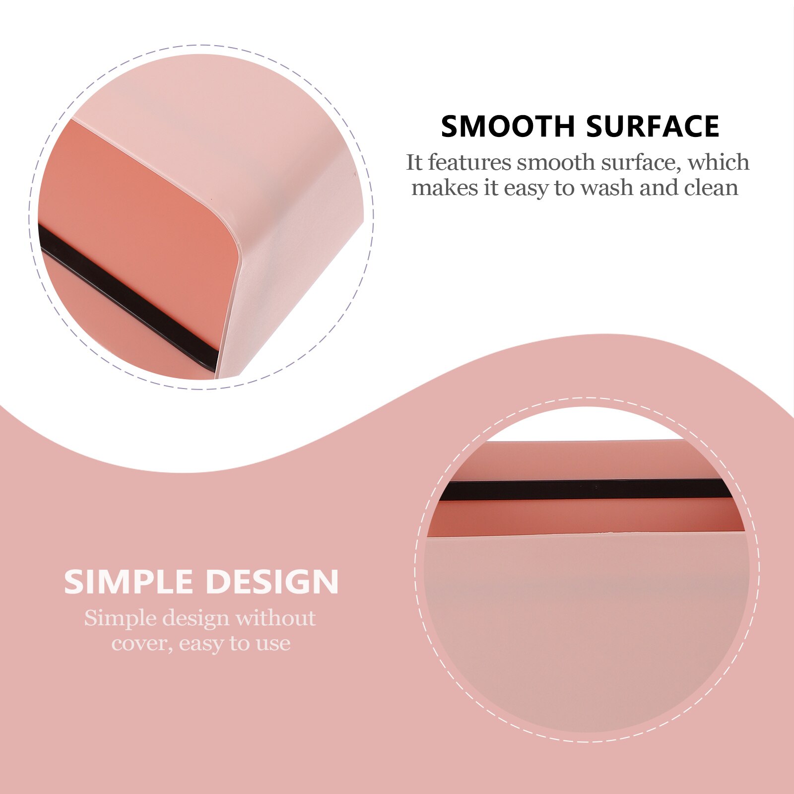 1Pc Household Open Trash Can Color Rubbish Bin Plastic Waste Bin