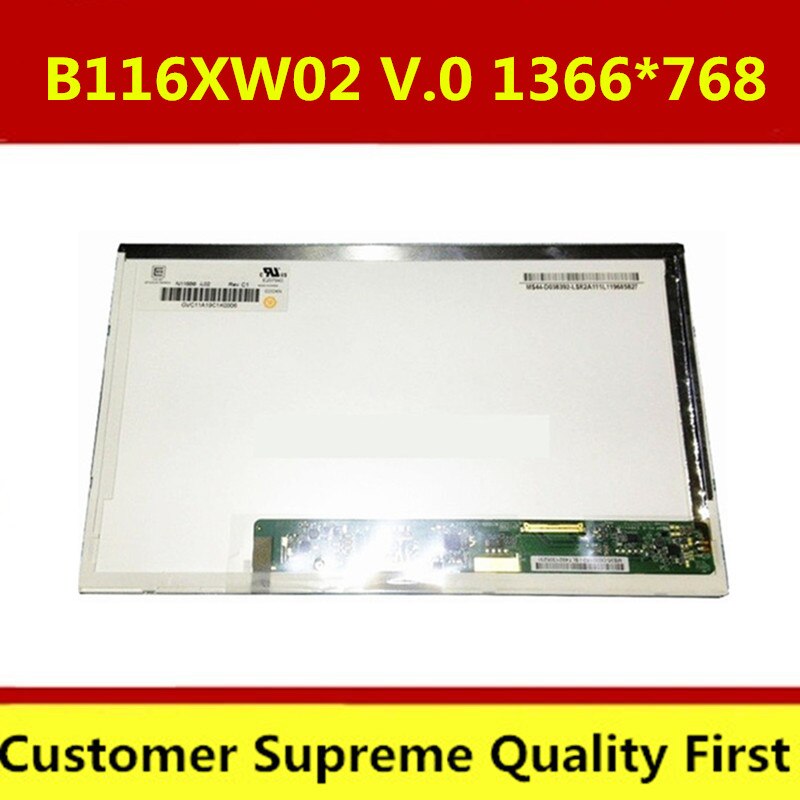 För acer aspire one 751h za3 1825 ptz 752h ms2298 bärbar lcd -skärmspanel 11.6 tums lcd -matris
