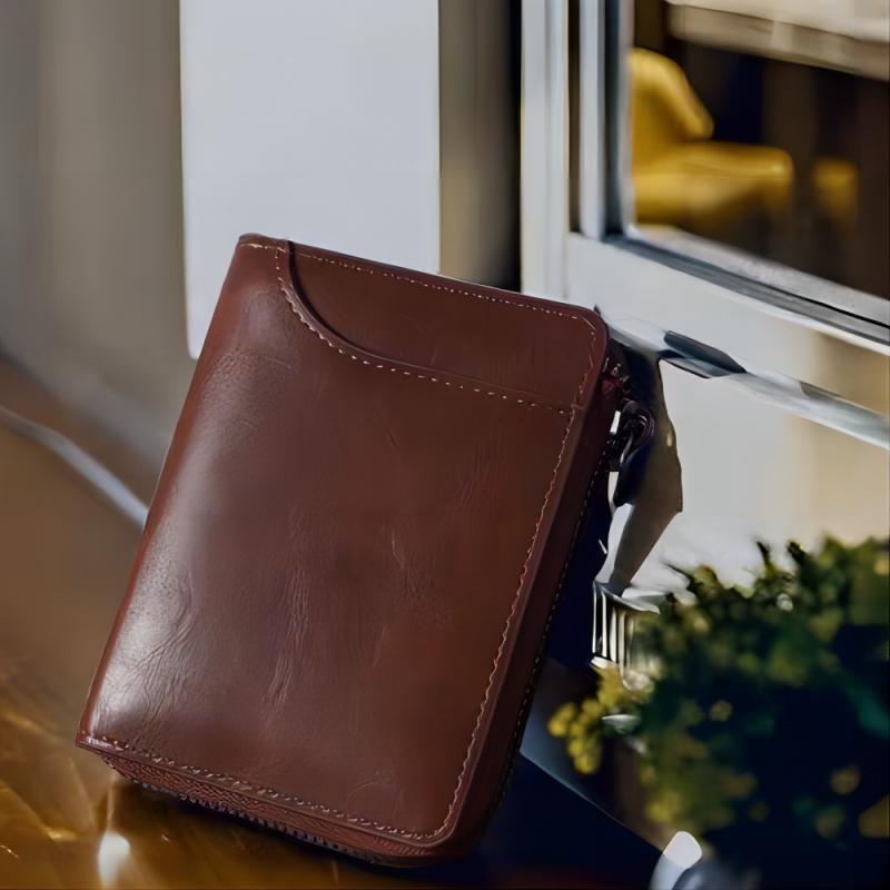 Men's Wallet Vertical Retro Card Holder Minimalism