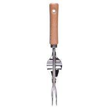 1pc Manual Weeder Fork Metal Hand Garden Wood Handle Digging Puller Weeding Tool Garden Transplanting Digging Tools