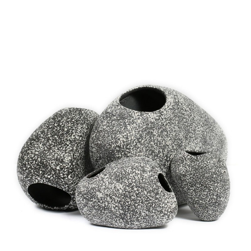 Sustrato de Acuario, acuario, pecera, camarón, plantas, decoración de Acuario, cueva de roca de cerámica, piedras de cerámica