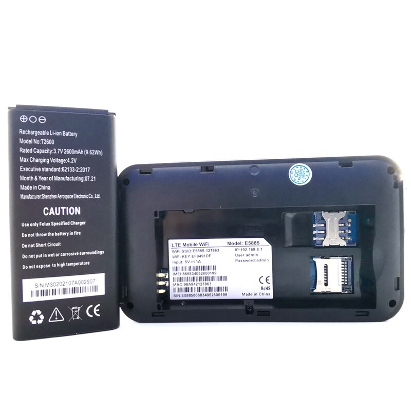 E5885 kieszonkowe Wifi Router bezprzewodowy 4G Mifis Router Hotspot karty Sim 300 Mb45 Port Lan przenośny mobilny Router kieszonkowy