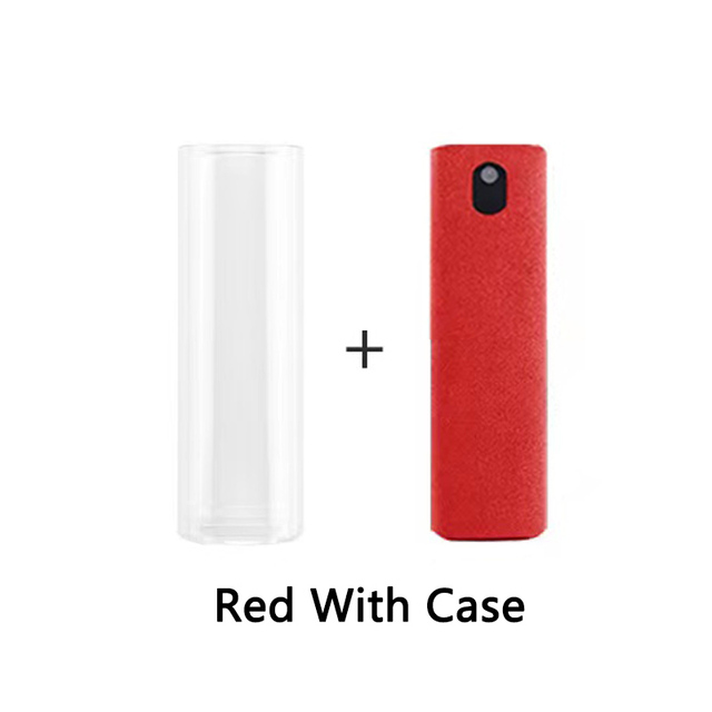 2 In 1 Bildschirm Reiniger Spray Computer Handy Bildschirm Staub Entferner Werkzeug Mikrofaser Tuch Für iPhone iPad Reinigung Tücher: GOLD