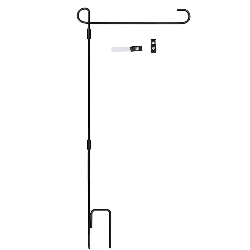 Tuin Vlag Stand Pole Houder Met Vlag En Anti-Wind Clip Tuin Vlag Houder Stand Premium Yard Houder Voor amerikaanse Vlag