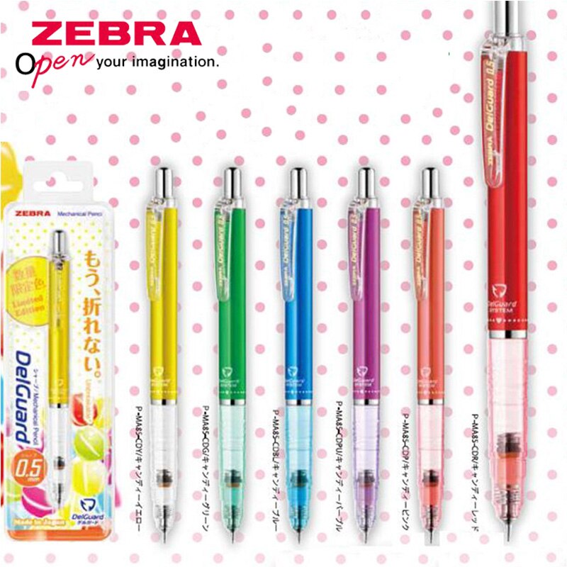 1pcs Limited Japanese ZEBRA MA85 Candy Color Delguard Anti-Core System 0.5 Automatic Pencil Office &amp; School Supplies