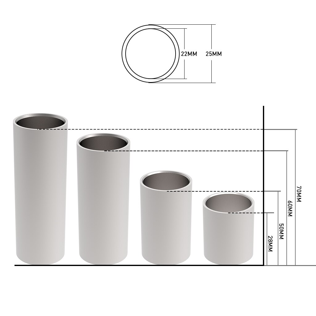 1 Stuk Gitaar Vinger Slide Golden Rvs Finger Knuck Lengte 60Mm