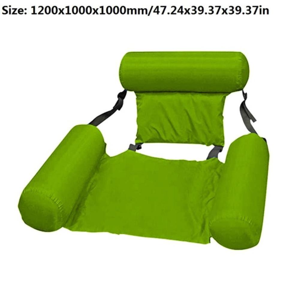 Rctown Zomer Opblaasbare Opvouwbare Drijvende Rij Zwembad Water Hangmat Air Matrassen Bed Strand Water Sport Lounger Stoel: green