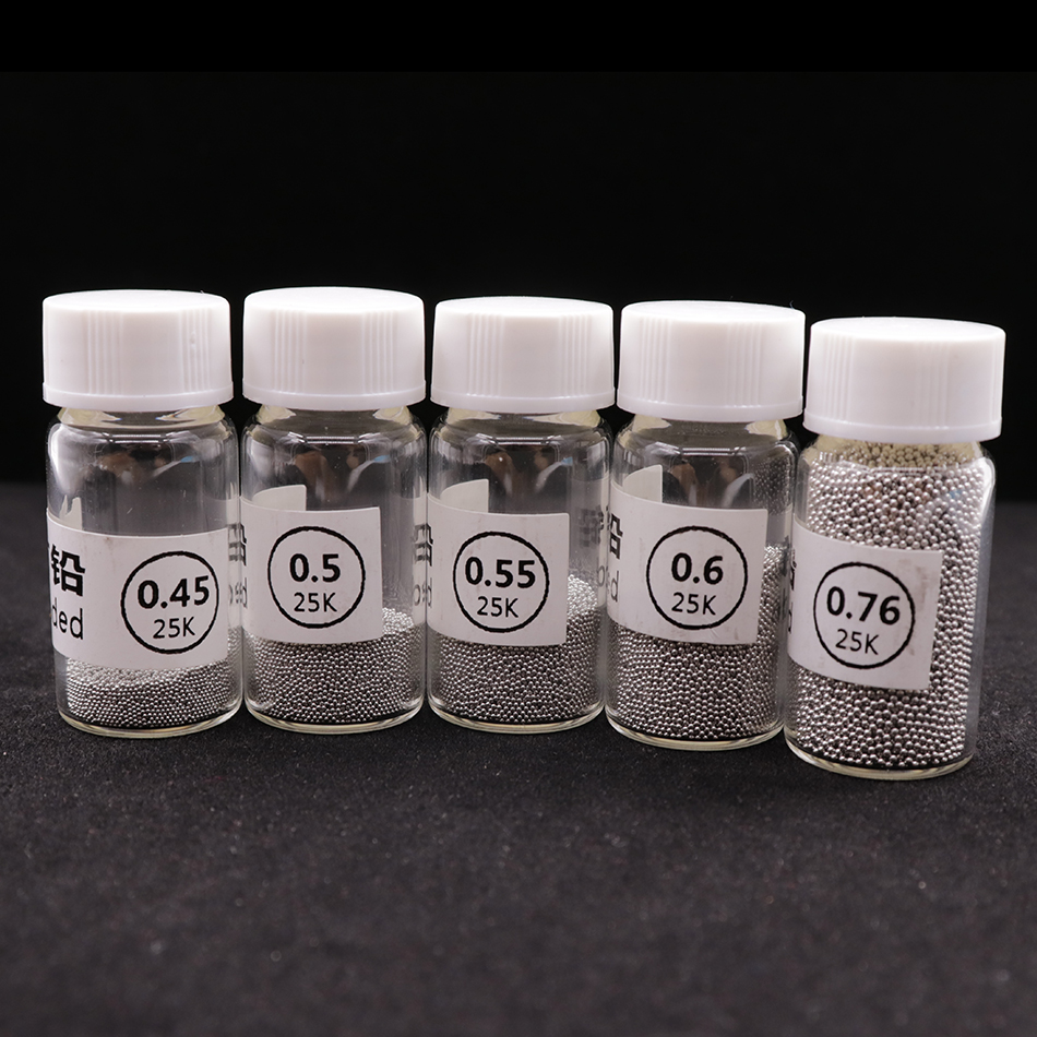 1PCS Sn63Pb37 25k / bottle for BGA ball tool 0.25 / 0.3 / 0.35 / 0.4 / 0.45 / 0.5 / 0.55 / 0.6 / 0.65 / 0.76MM BGA solder ball