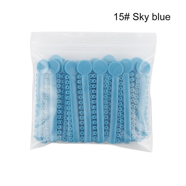 Y & W & F 40 pcs/pack liens de Ligature élastomère dentaire orthodontie élastiques bandes de caoutchouc soins des dents couleur vive soins buccaux: Transparent