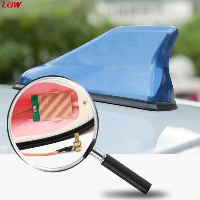 Upgrade signal GM shark fin antenna car top cover FM/AM radio antenna replacement Universal roof antenna Tail decorative antenna