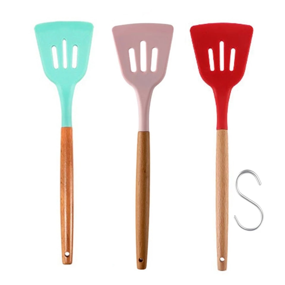 Herramientas de cocina, espátula de silicona, levantadores de alimentos antiadherentes, utensilios de cocina para el hogar