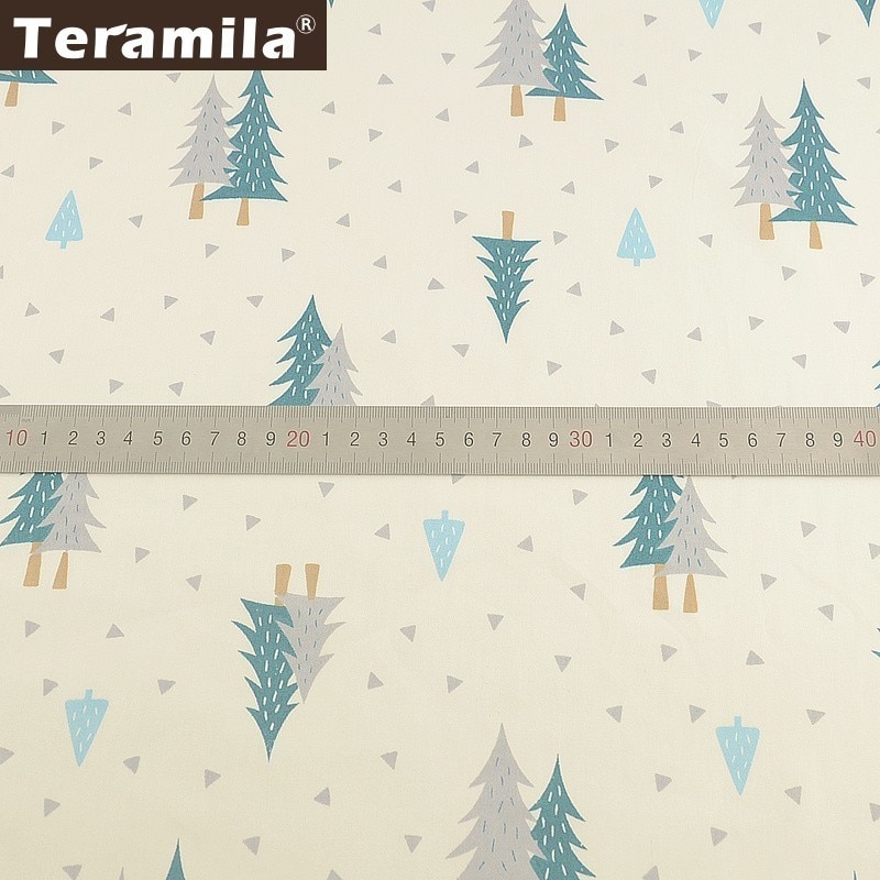 Teramila Telas arbres 100% coton sergé tissu mètre tissu bricolage à la main Patchwork courtepointes robe Tissus draps rideaux