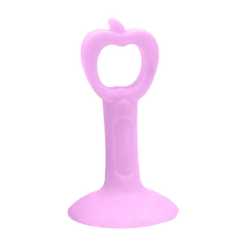 2Pcs Deurklink Crash Pad Rubber Deurknop Lock Bumper Guard Stopper Mute Demper Deur Fenders Anti Ongeval Muur beschermen: Pink L